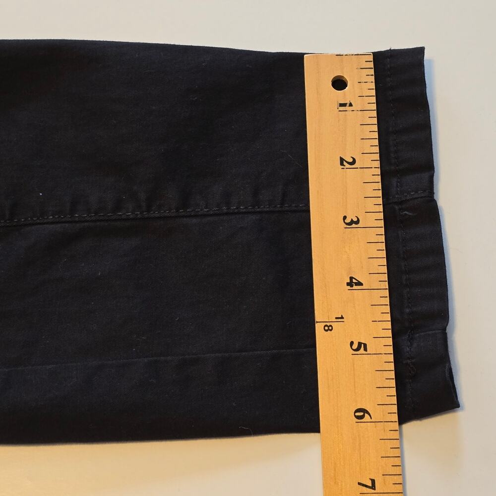 White House Black Market Capri Womens Size 6 Black Mid Rise Stretch Casual - Picture 12 of 12